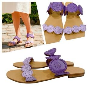 Jack Rogers
Women's Lauren too tone Leather Slide Sandals size 11 M